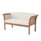 Alaterre Furniture Stamford Eucalyptus Wood Outdoor Set with 2 Chairs, Bench, and Coffee Table, Set of 4 ANSF01123EBO - alternate 2